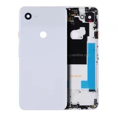Baksida för Google Pixel 3a XL (Äkta OEM) (Clearly White) vit