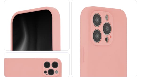 Soft Touch Mag skal för iPhone 15 Plus pastellrosa