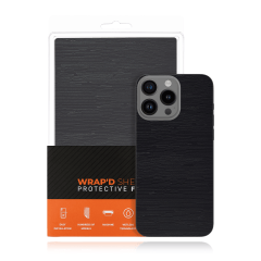 Wrapd Back Skin - Wood Grain (Black) (10 Pack) svart