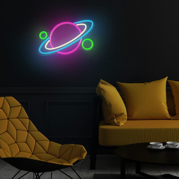 Neon PLEXI LED PLANET flerfärgad FPNE05X Forever Light