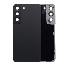 Baksidesglas med kameralins för Samsung Galaxy S22 5G (ingen logotyp) (Eftermarknad Plus) (Phantom Black) svart