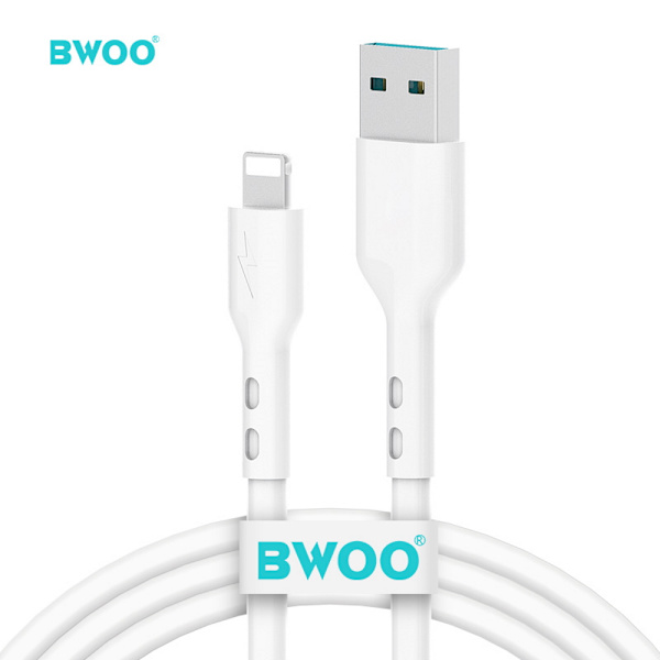 BWOO-kabel USB - Lightning 1m 3A Vit X172L