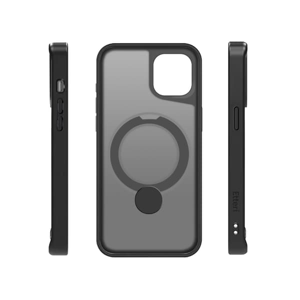 Etteri Matt Mag Ring Case for iPhone 13 6.1\" Black