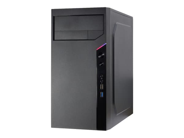 Inter-Tech IT-6505 Reto Tower Micro ATX svart svart