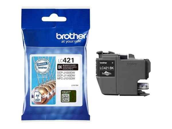 Brother LC 421BK svart 200 sidor bläck svart