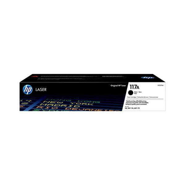 HP 117A svart 1000 sidor Toner W2070A