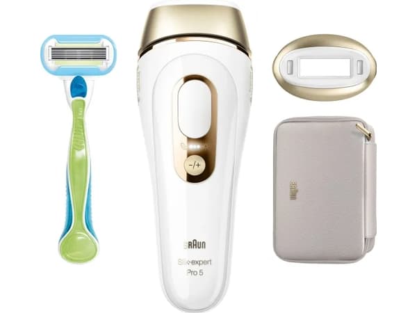 Braun Silk-expert Pro 5 PL5052 IPL-epilator vit och guld vit