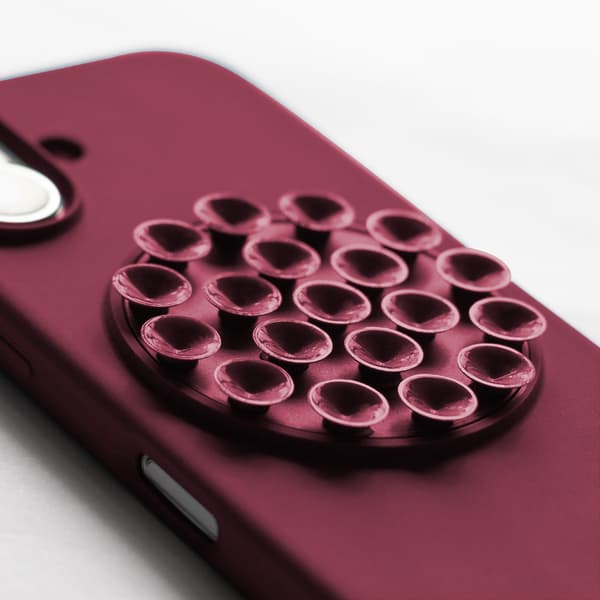 Silikonfodral för iPhone 12 / 12 Pro 6,1\" vinröd