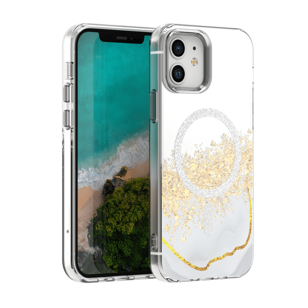 Epoxy Mag skal för iPhone 12 / 12 Pro vit vit