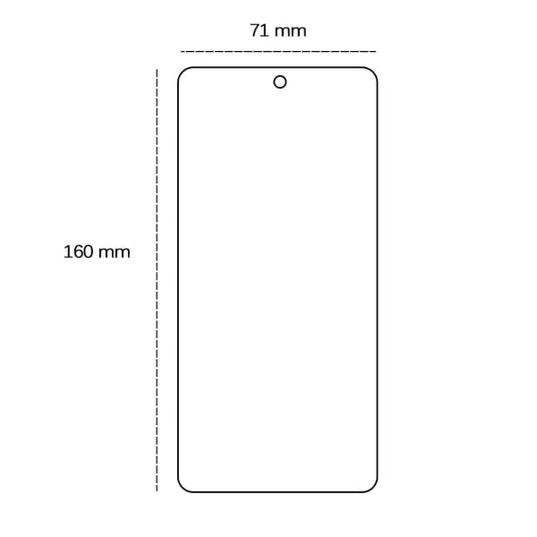 Härdat glas 2,5D för Realme 12 5G