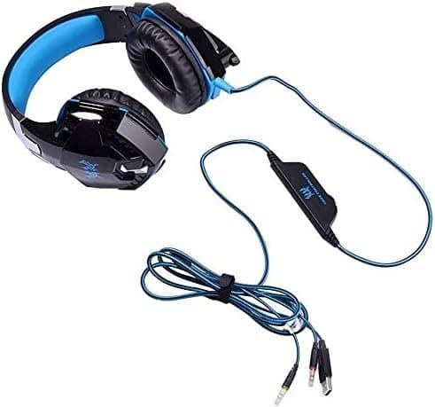 G2000 Stereo Gaming Headset för PS4 PC Xbox One, PS5 blå