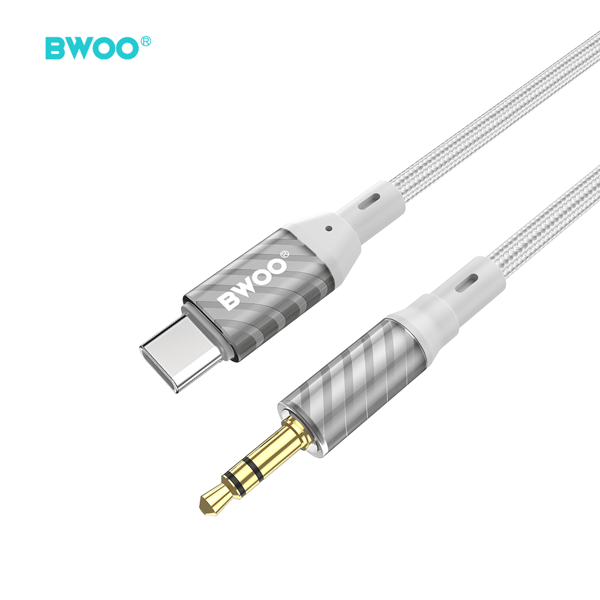 BWOO AUX-kabel Typ C till 3,5 mm Jack ljud AUX074