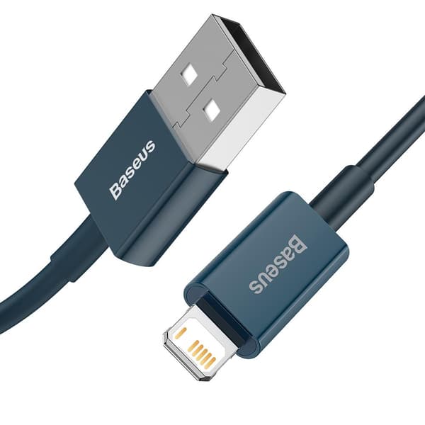 Baseus kabel Superior USB - Lightning 1,0 m 2,4A blå blå