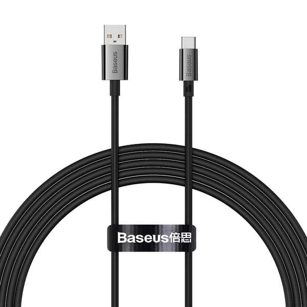 Baseus kabel Superior USB - USB-C 2,0m kluster svart 100W