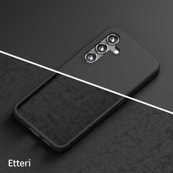 Etteri Silikonfodral för Samsung Galaxy S25 Plus svart