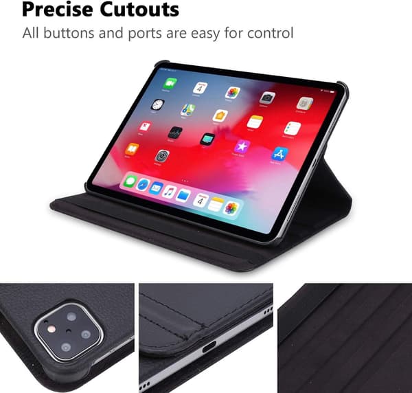 roterandefodral  för iPad Pro 12.9(2020) svart svart