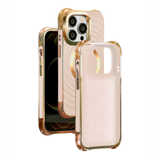 Circle Glam Mag fodral för iPhone 16 Plus rosa