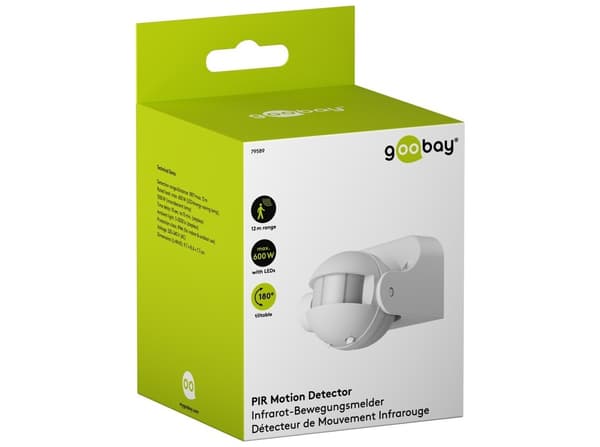 goobay motion sensor 79589 Bevägelsessensor vit vit