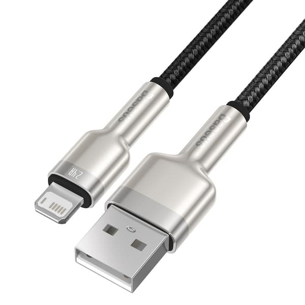 Baseus kabel Cafule Metal USB - Lightning 0,25 m 2,4A svart svart