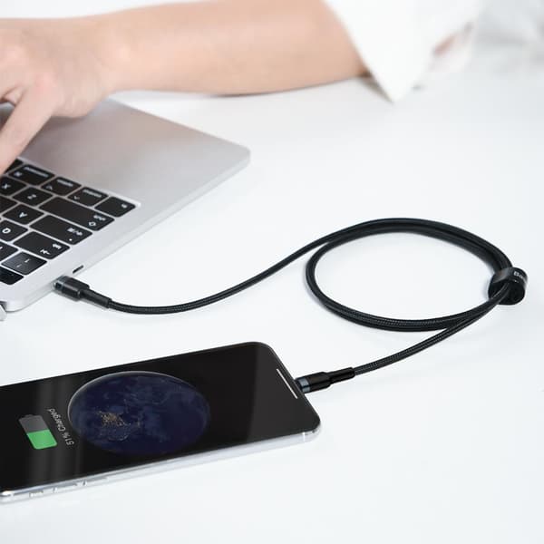 Baseus kabel Cafule PD USB-C - Lightning 1,0 m grå-svart 18W svart