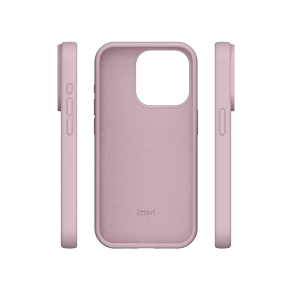 Etteri Silicone Case for iPhone 15 Pro Max 6.7\" Light Pink