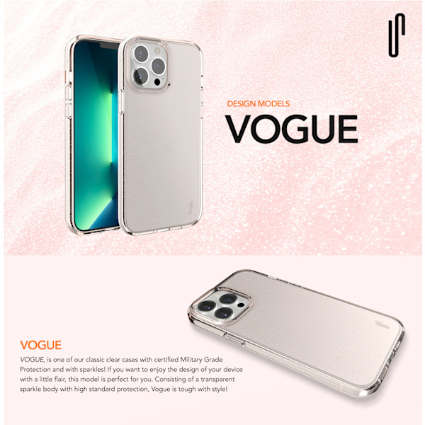 Ugly Rubber Vogue Case for iPhone 13 Pro 6.1\" Black