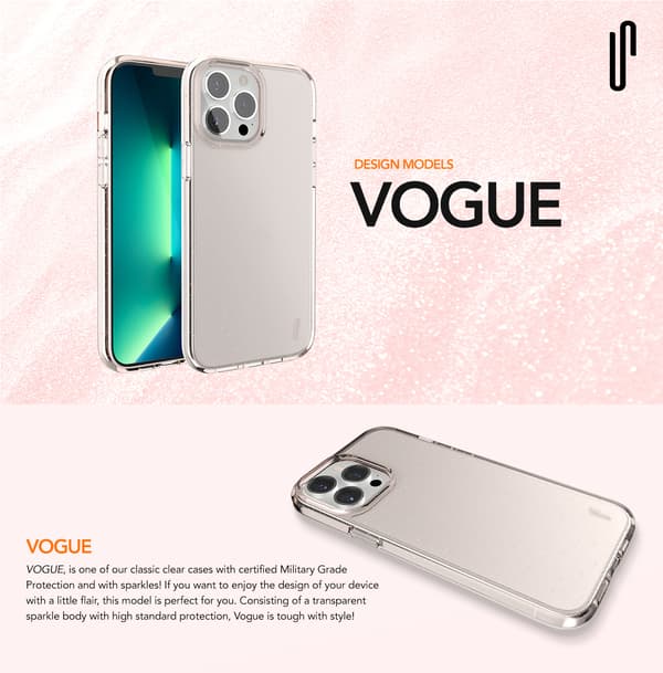 Ugly Rubber Vogue-fodral för iPhone 15 Plus 6,7\" roséguld