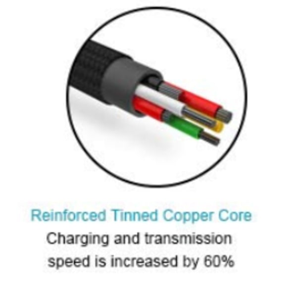 2 m Baseus  snabb USB-C laddare