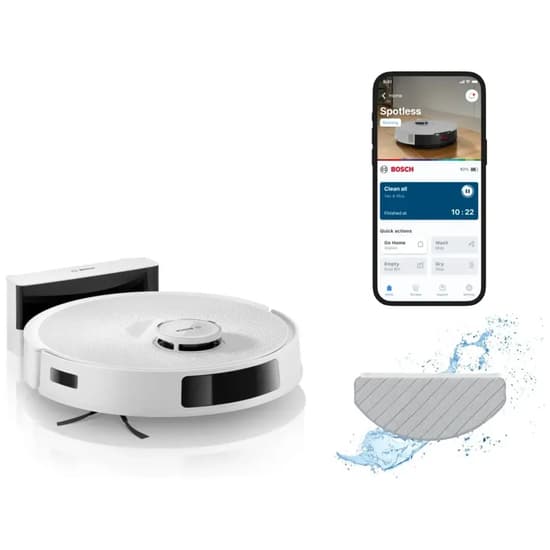 Bosch Spotless Advanced BCRC2W Dammsugare Robotstyret vit vit