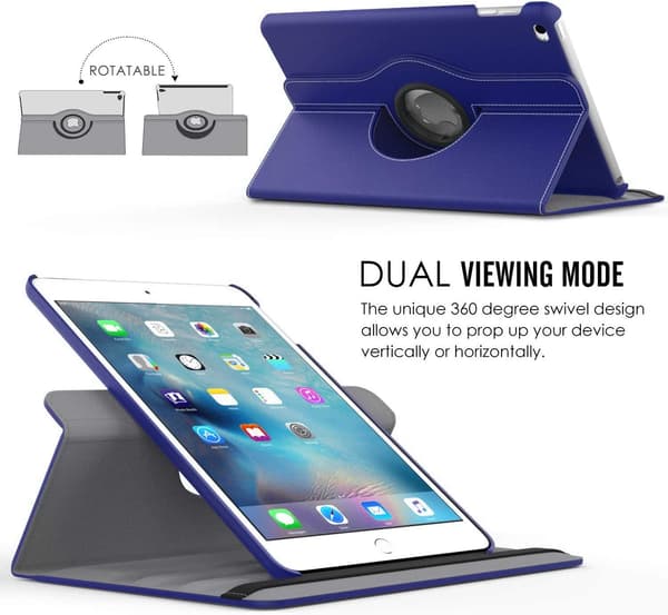 roterandefodral för iPad 8 10.2" blå