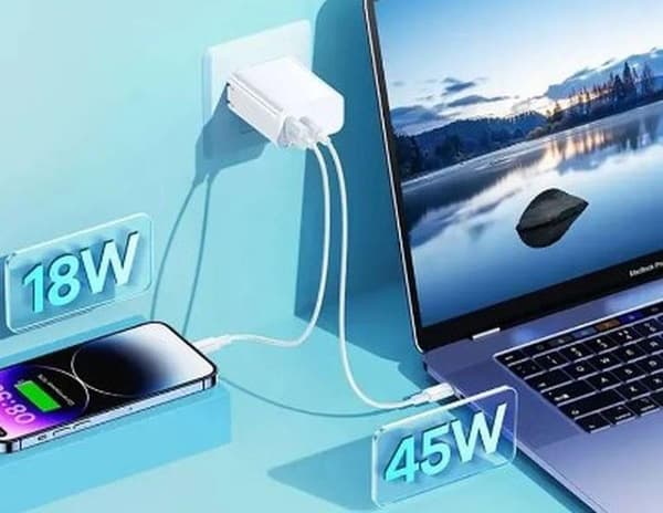 VÄGGLADDARE KIDDY SERIES 65w RP-U125 USB / USB-C vit vit