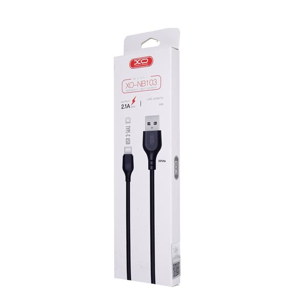 XO kabel NB103 USB - USB-C 2,0 m 2,1A vit