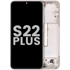 OLED-enhet med ram för Samsung Galaxy S22 Plus 5G (Använd OEM-dragning: Klass B/C) (Rosa Guld) guld