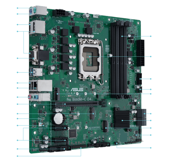 ASUS Pro Q570M-C/CSM Micro-ATX LGA1200 Intel Q570