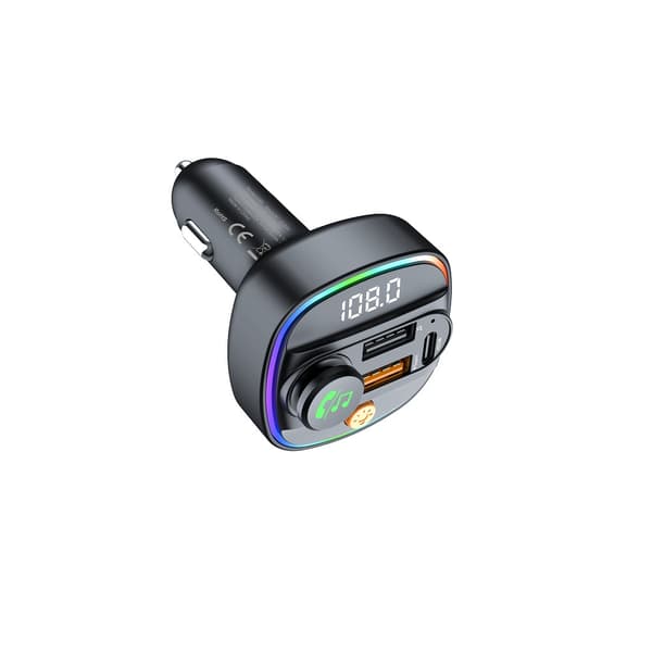 Devia sändare FM Smart Bluetooth MP3 billaddare PD 30W 1x USB-C 2x USB 3A svart svart