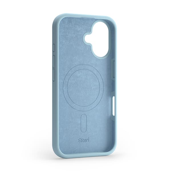 Etteri Silikon Mag skal för iPhone 16 Plus ljusblå