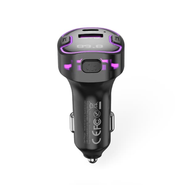 XO sändare FM BCC12 Bluetooth MP3 billaddare 3,1A svart