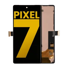 OLED-enhet med ram (utan fingeravtryckssensor) för Google Pixel 7 (renoverad) (alla färger)