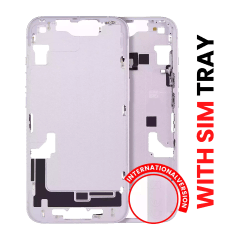 Mellanramshölje med smådelar för iPhone 14 (EU / Global version) (Eftermarknad Plus) (Lila)