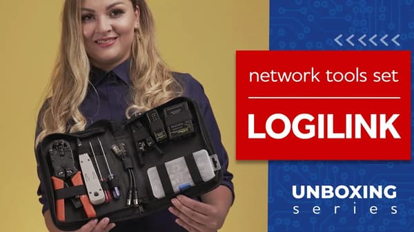 LogiLink Networking Tool Set Bag Värktöj/tester kit till nätverk