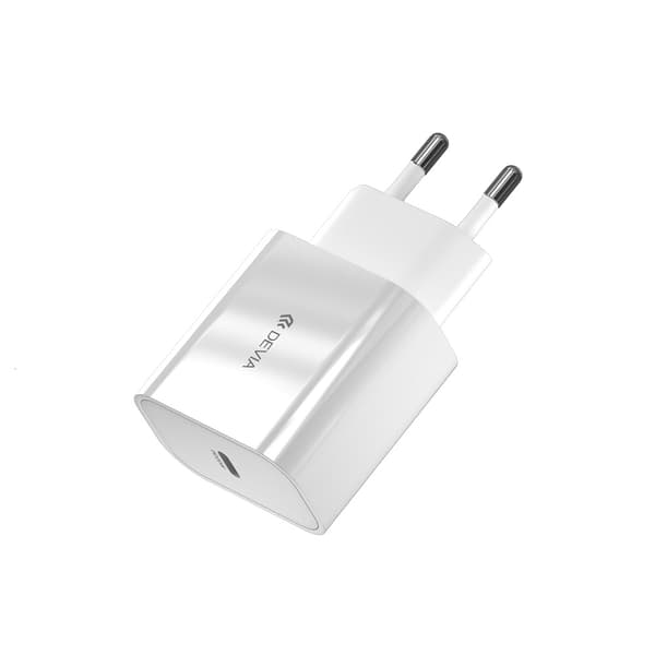 Devia väggladdare Smart PD 1x USB-C 20W vit vit