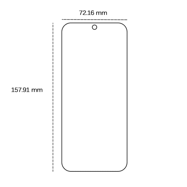 Härdat glas 2,5D för Google Pixel 9 Pro XL