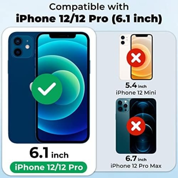 2-pak Privatlivsskærmbeskytter til iPhone 12/12 Pro beige