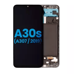 LCD-enhet med ram (utan fingeravtryckssensor) för Samsung Galaxy A30s (A307 / 2019) (Eftermarknad: Incell) (Alla färger)