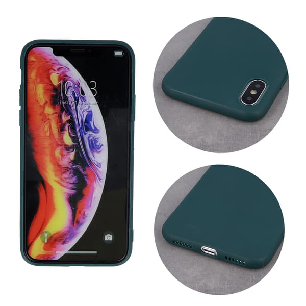 Matt TPU-skal för Xiaomi Redmi Note 15 Pro Plus 5G (EU) skogsgrön