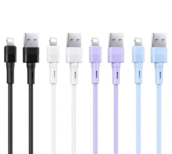 kabel REMAX LEYA SERIES RC-C093 2,4A USB / LIGHTNING svart svart