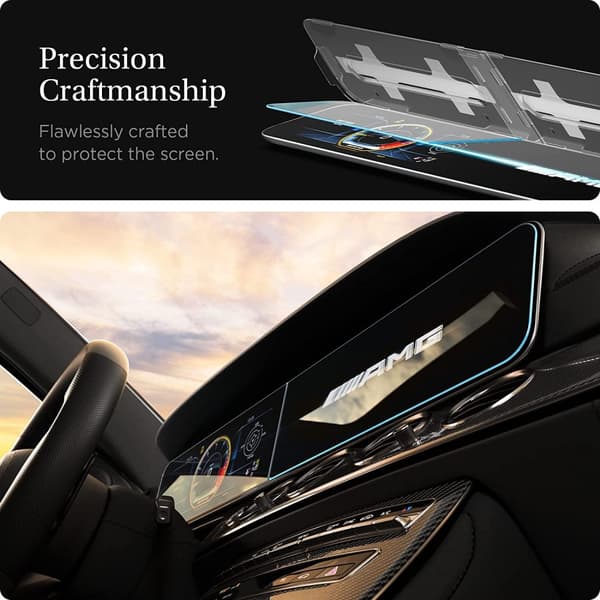 Spigen härdat glas \"EZ FIT\" SET MERCEDES E-KLASS 2020 / 2021 transparent