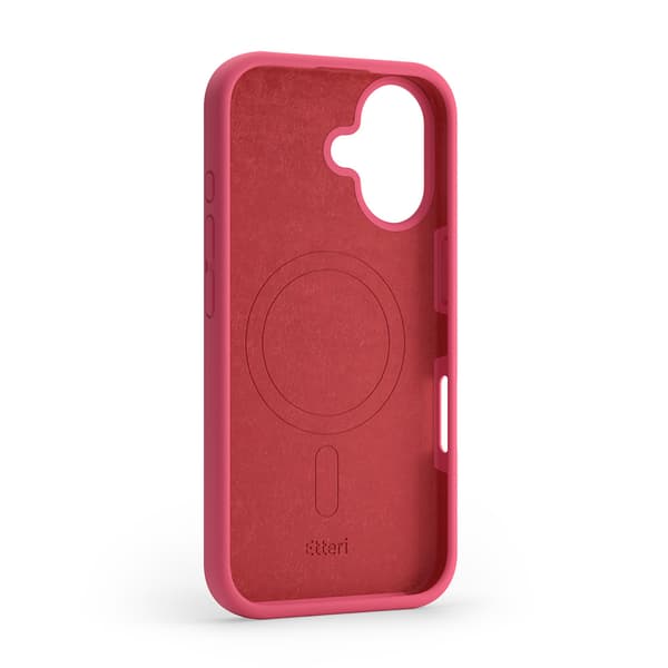 Etteri Silicone Mag skal för iPhone 16 Plus hallon
