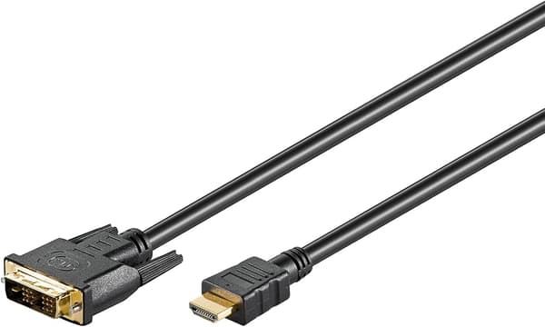 Goobay DVI-D > HDMI 1m Black svart