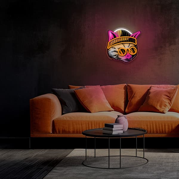 Neon ART LED CAT DREAMER flerfärgad FLA04 Forever Light